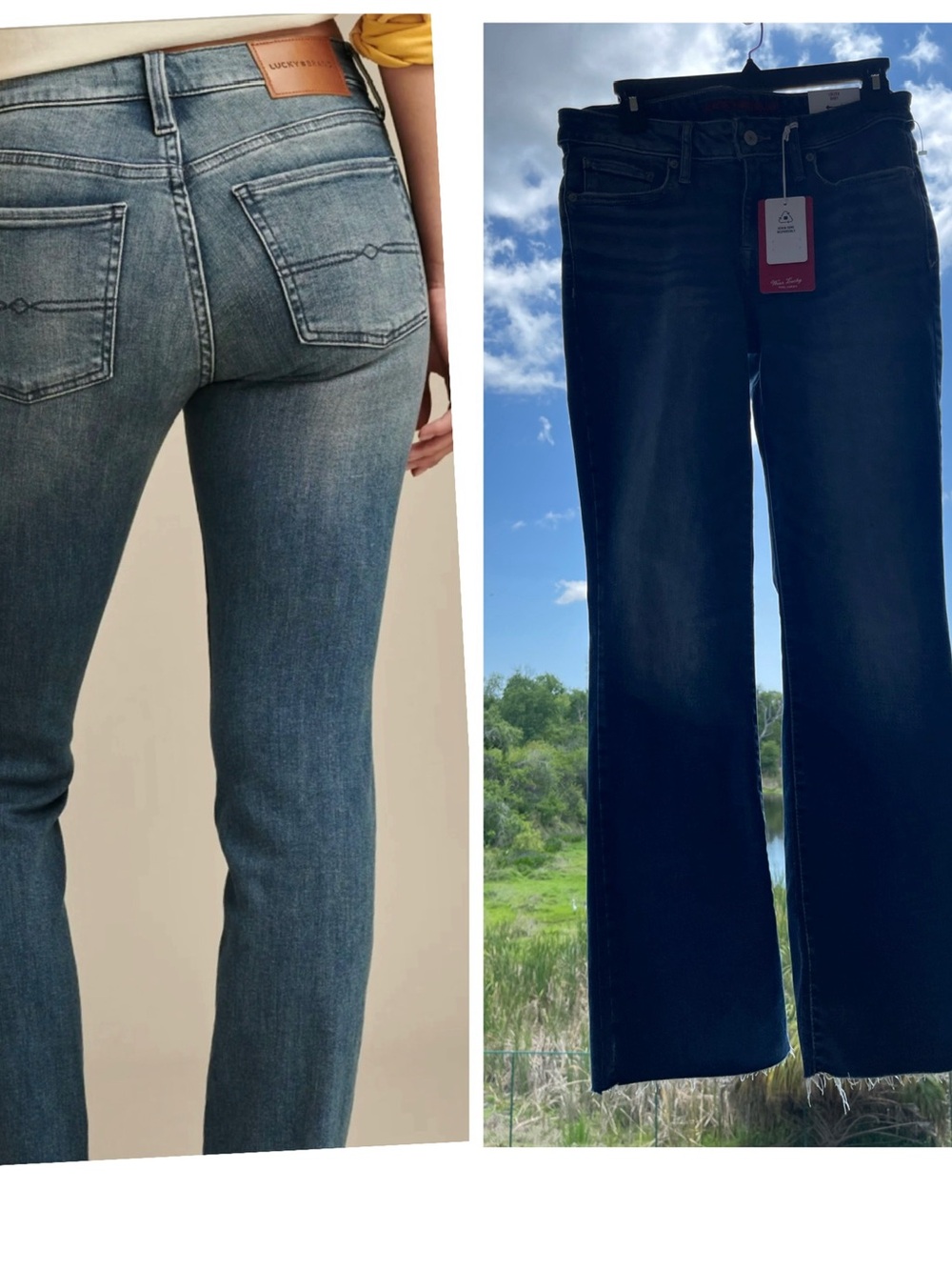 Lucky Brand Women’s Straight-Leg Jeans - Light Blue & Blue Denim Size:8/29A NWT